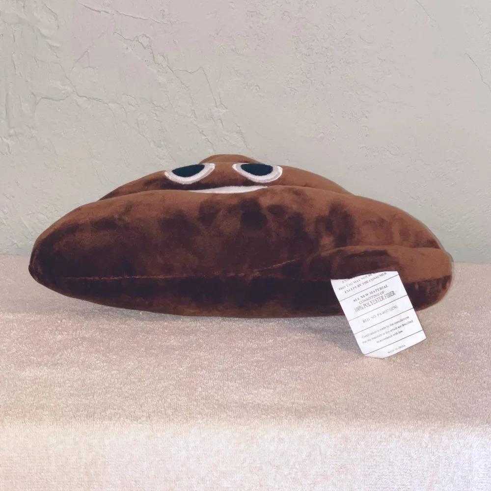 Poo Poop Emoji Stuffed Pillow